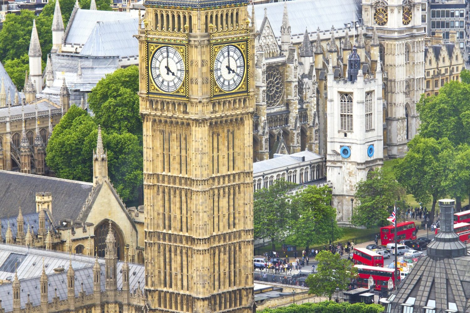 Aerial view of London